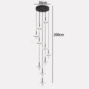 Axyaa Nordic Stair Chandelier Pendant Lights for Living Room and Dining Room