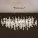 Axyaa Modern Luxury Crystal Chandelier LED Pendant Lamp for Home Decor