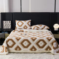 Axyaa Jacquard King Size Flannel Blanket for Cozy Autumn/Winter Comfort