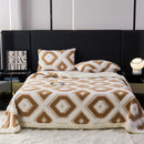 Axyaa Jacquard King Size Flannel Blanket for Cozy Autumn/Winter Comfort