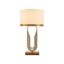Axyaa Brass Polishing Metal Table Lamp | Antique Gold Finish | Luxury Home & Office Lighting