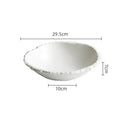 Axyaa Ceramic Soup Bowl Set: Kitchen & Restaurant Tableware with Rock Texture for Dining