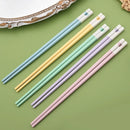 Axyaa Colorful Hearts Chopsticks Set - Non-Slip Reusable Japanese Sushi Kitchen Tools