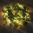 Axyaa LED Eucalyptus Wreath: Greenery Front Door Decor for Indoor/Outdoor