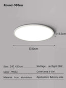 Axyaa Ultrathin LED Ceiling Lamp Remote Control for Modern Interior Lighting