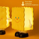 Axyaa Cartoon Cookies Night Light USB Rechargeable Lamp for Baby Bedroom