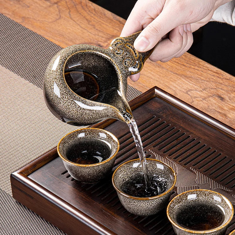 Axya Chinese Tea Set: High-End Kung Fu Porcelain Teapot & Tea Cup Set