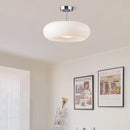 Axyaa Yellow Glass LED Pendant Light 40W Nordic Modern Hanging Lamp for Bedroom