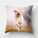 Dog Pattern Cushion Cover for Home Decor by Axyaa
