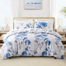 Leaf Plant Duvet Set, Boho Quilt Cover, Home Bedding by Axyaa