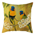 Magpie Print Cushion Cover by Axyaa: Decorative Flora & Fauna Pillowcase for Home