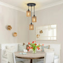 Axyaa Boho Retro E27 Pendant Lamp for Kitchen Bedroom Living Room Lighting