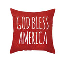 Axyaa LOVE USA Patriotic Letters Decorative Cushion Cover - Cartoon Style Home Decor Pillowcase