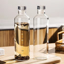 Axyaa Large Capacity Glass Water Bottle with Time Marker Cover
