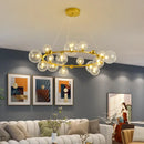 Axyaa Magic Beans Glass Ball LED Ceiling Chandelier – Modern Home Decor Lighting