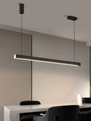 Axyaa Modern Black LED Chandelier for Kitchen Island and Dining Rooms