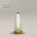 Axyaa Luxury Crystal Table Lamp | Dimmable & Rechargeable LED Bedside Lamp