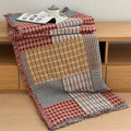 Axyaa 4-Layer Cotton Gauze Fringed Blanket for Spring & Summer