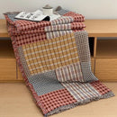 Axyaa 4-Layer Cotton Gauze Fringed Blanket for Spring & Summer