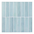 Axyaa Green Tile Backsplash Stickers, Water/Mold Resistant, 30x30cm