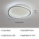 Axyaa Nordic LED Ceiling Light: Modern Minimalist Design, Warm & Romantic Bedroom Lamp