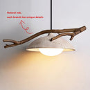 Axyaa Tree Branch Chandelier - Japanese Homestay Atmosphere - LED Decorative Retro Stone Lighting