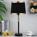 Axyaa American Retro LED Floor Lamp with Fabric Lampshade Design