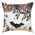 Axyaa Halloween Skull Head Pumpkin Pillow Covers for Horrible Holiday Home Decor