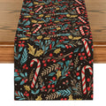 Axyaa Poinsettia Table Runner - Festive Dining Room Decor
