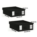 Axyaa Bed Sheet Storage Box: Visible Window, Large Capacity, Foldable Organizer
