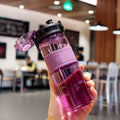 Axyaa 500ml Sports Water Bottle with Tea Filter - Portable, Leak-proof, Transparent Cup