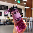 Axyaa 500ml Sports Water Bottle with Tea Filter - Portable, Leak-proof, Transparent Cup