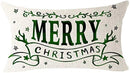 Christmas Wishes Animal Family Linen Pillowcase by Axyaa