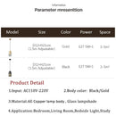 Axyaa Nordic LED Copper Pendant Light Glass Decor Hanging Lamp