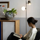 Axyaa Adjustable Danish Floor Lamp with Simple Reading Light