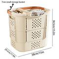 Axyaa Large Foldable Clothes Storage Basket Box: Student Dormitory Organization Solution
