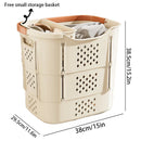 Axyaa Large Foldable Clothes Storage Basket Box: Student Dormitory Organization Solution