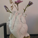 Axya Anatomical Heart Vase Resin Sculpture Dried Flower Pot Home Decor