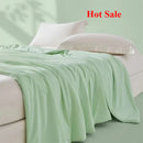 Axyaa Cool Tencel Spandex Summer Quilt | Solid Color Ice Cream Watermelon Quilt