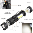 Axya Tactical Flashlight COB Light Bead - Waterproof, Adjustable Focus, Three Modes