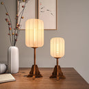 Axyaa Wabi-Sabi Style E27 Cloth Wood Floor Lamp