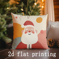 Axyaa Festive Santa & Christmas Tree Pillow Covers - Sofa, Bedroom, Car Pillow Cover