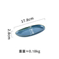 Axyaa Retro Oval Ceramic Sushi Plate Set | Restaurant Tableware for Molecular Cuisine