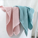 Axyaa Cotton Waffle Bath Towel Set - Soft, Absorbent, Durable, Lightweight