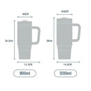 Axyaa Stainless Steel Insulated Coffee Cup with Handle, Large Capacity for Travel