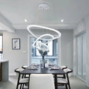 Axyaa Circular Pendant Light: Nordic Minimalist Dining Room Display