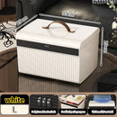 Axyaa Passport Certificate Lockable Safe Box - 2 Layers Large Capacity Storage