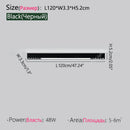 Axyaa Long Strip LED Ceiling Lamp for Modern Minimalist Living Room Lighting