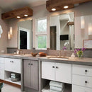 Frameless Beveled Silver Edge Wall Mirror for Home Decor by Axyaa