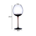 Axyaa High Feet Wine Goblet Set - Elegant Glass Drinkware for Bars & Restaurants